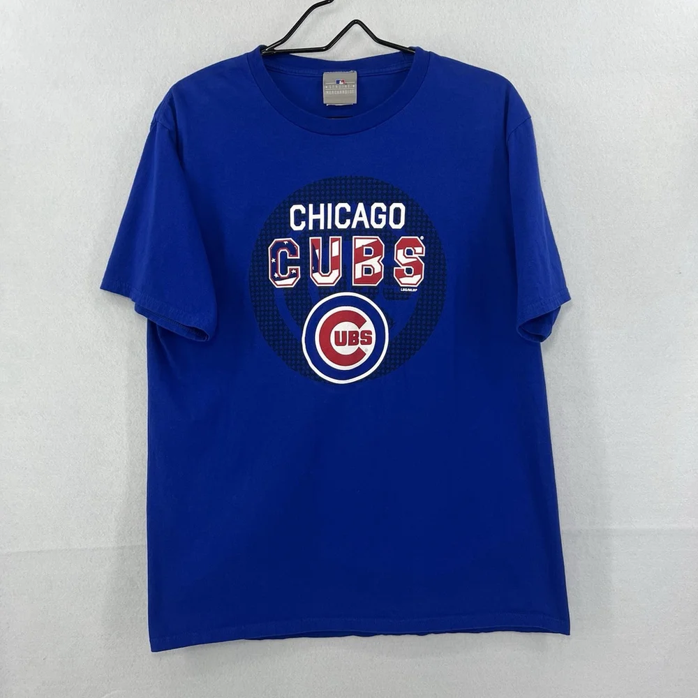 Genuine Merchandise Boys Chicago Cubs Crew Neck Short Sleeve T Shirt Size Large - Picture 2 of 12